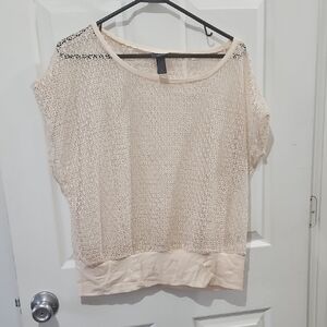 Daytrip Ivory Lace Blouse Size Large (Buckle)
